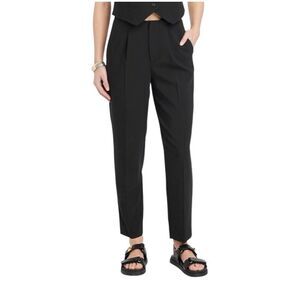 NEW Universal Thread Women's High-Rise Tailored Trousers in Black 12